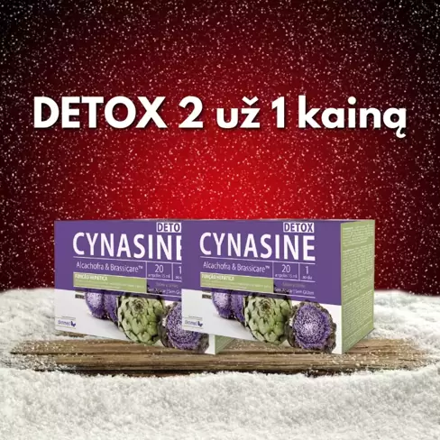 2 už 1 kainą! Organizmo valymui ir toksinų šalinimui - CYNASINE DETOX	